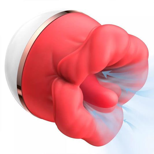 Sucking and Vibrator-Pink&Red