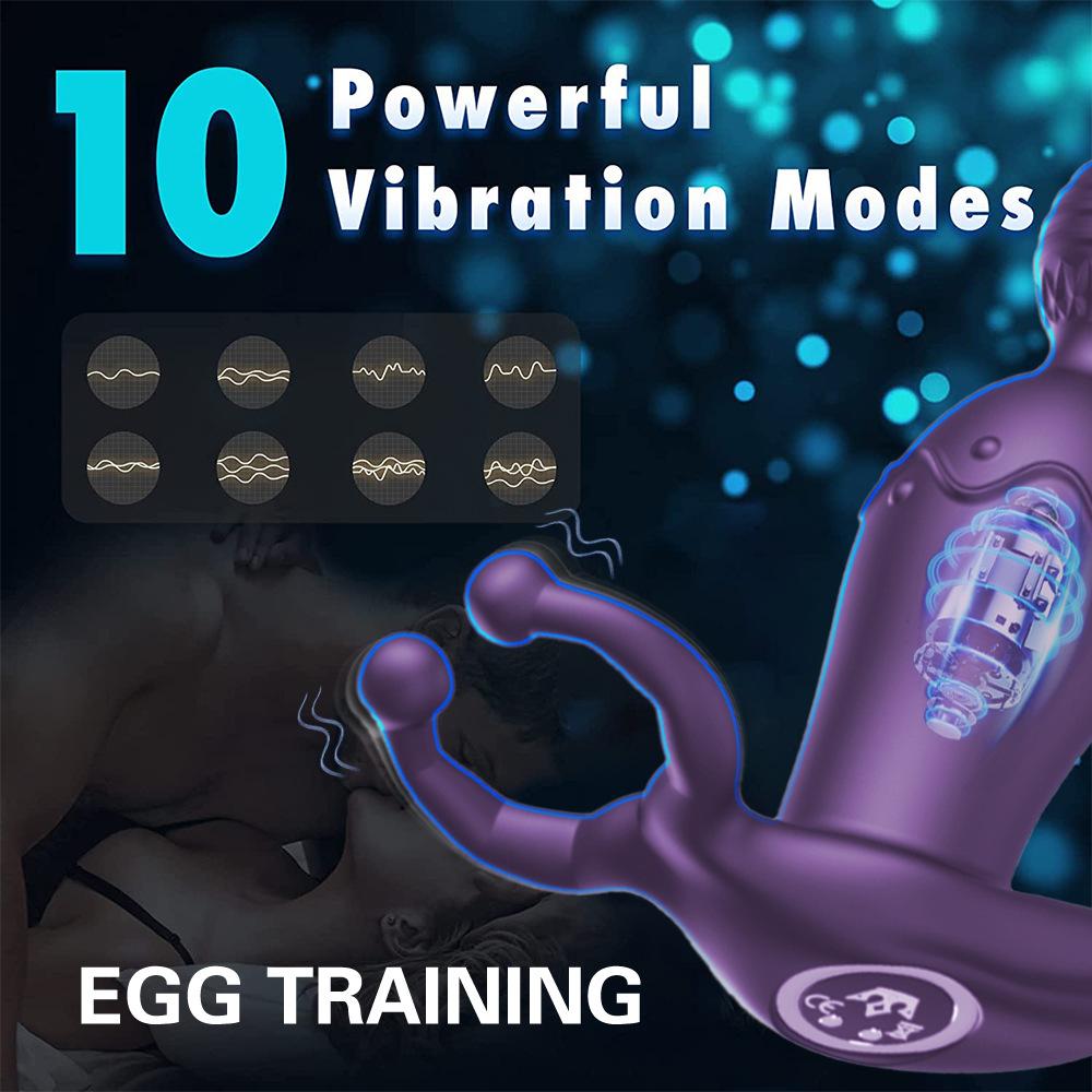 Wireless Remote Led Light Anal Vibrator Sex Toy Anal Plug Butt Plug