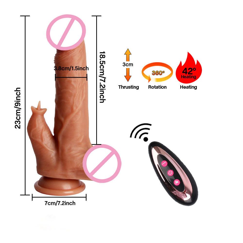 Rotating Tongue Licking Realistic Dildo