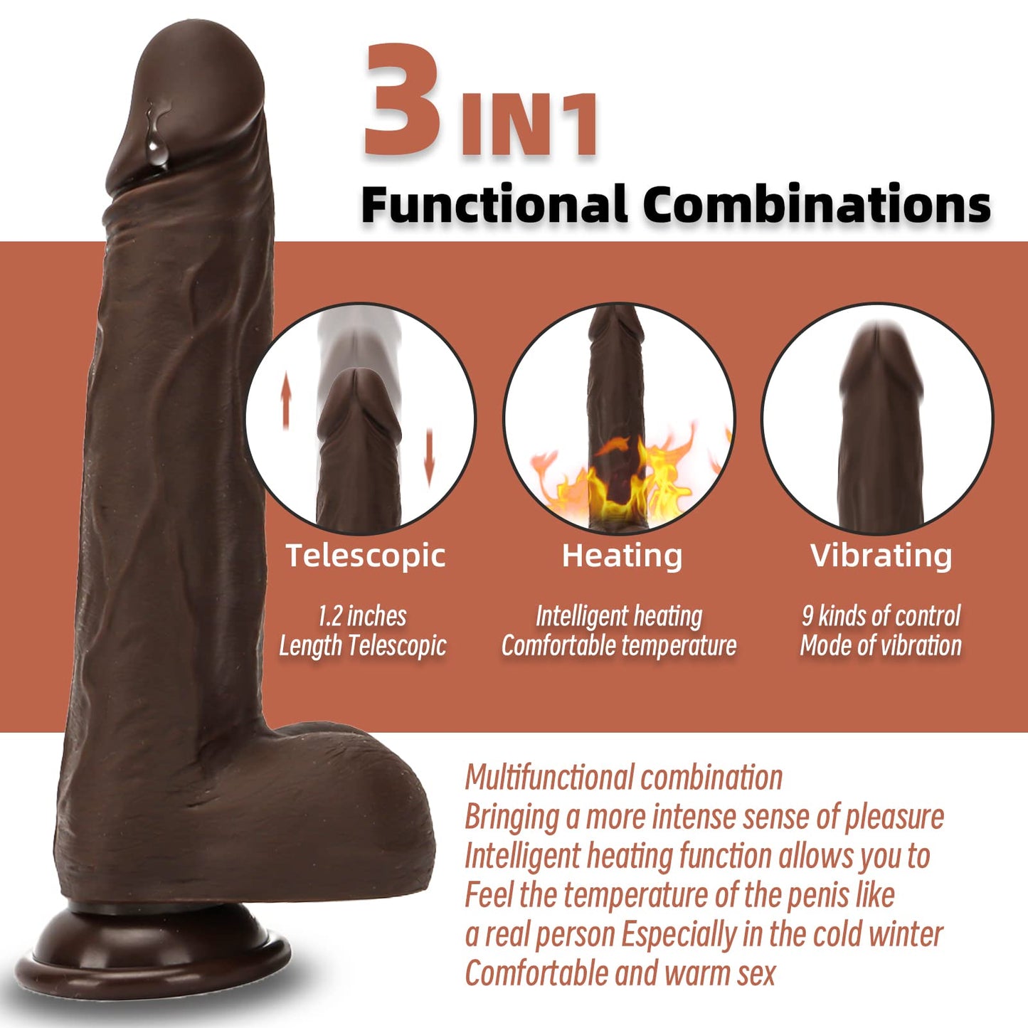 Huge realistic Human-type dildo