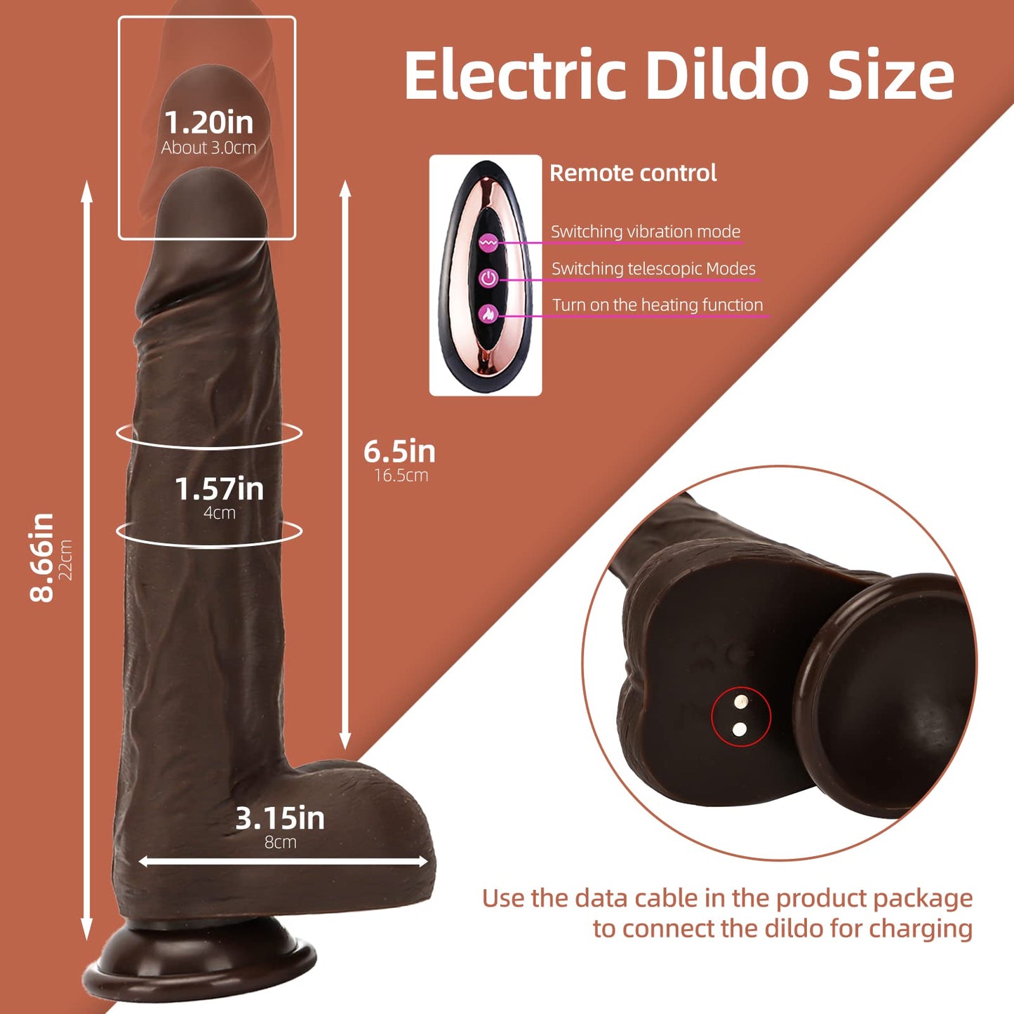 Huge realistic Human-type dildo