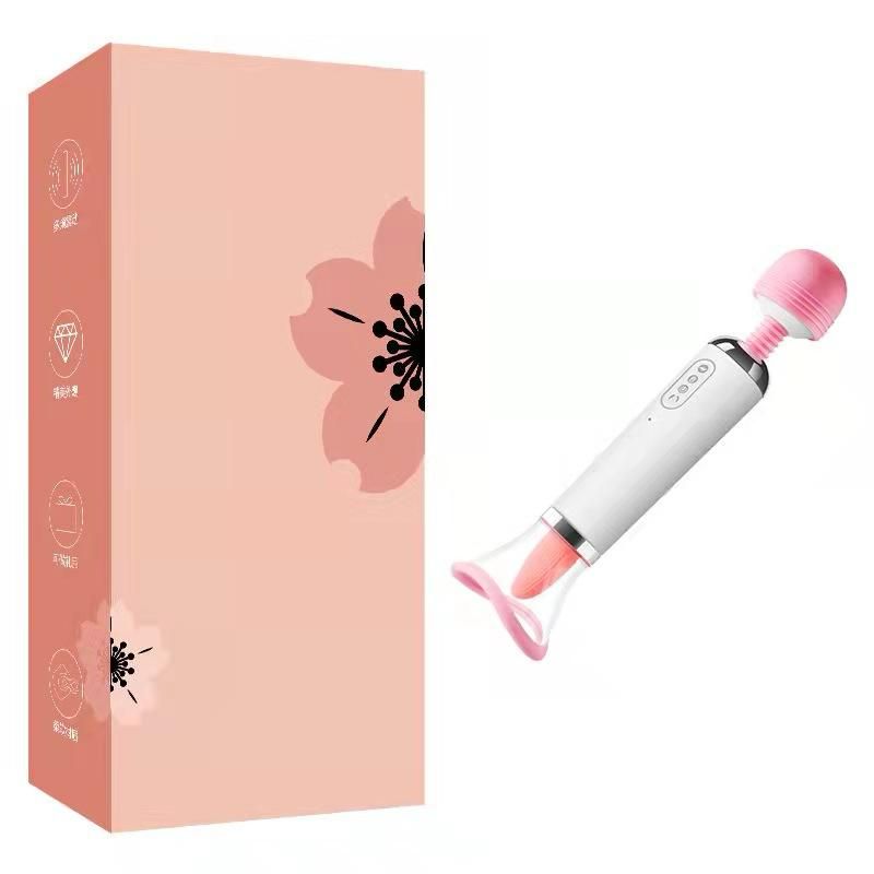 Heated licking/sucking vibrator