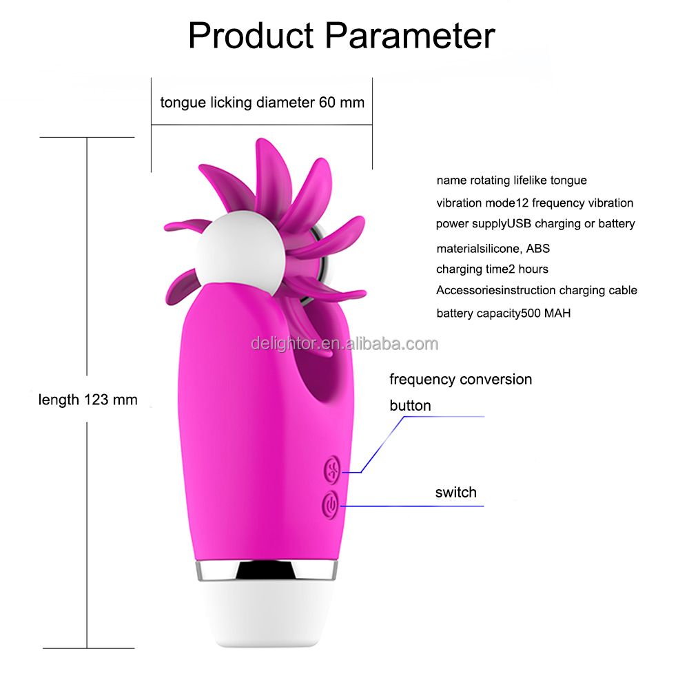 Soft rotating clitoral vibrator