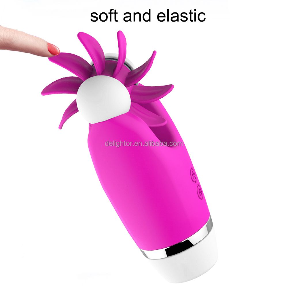 Soft rotating clitoral vibrator