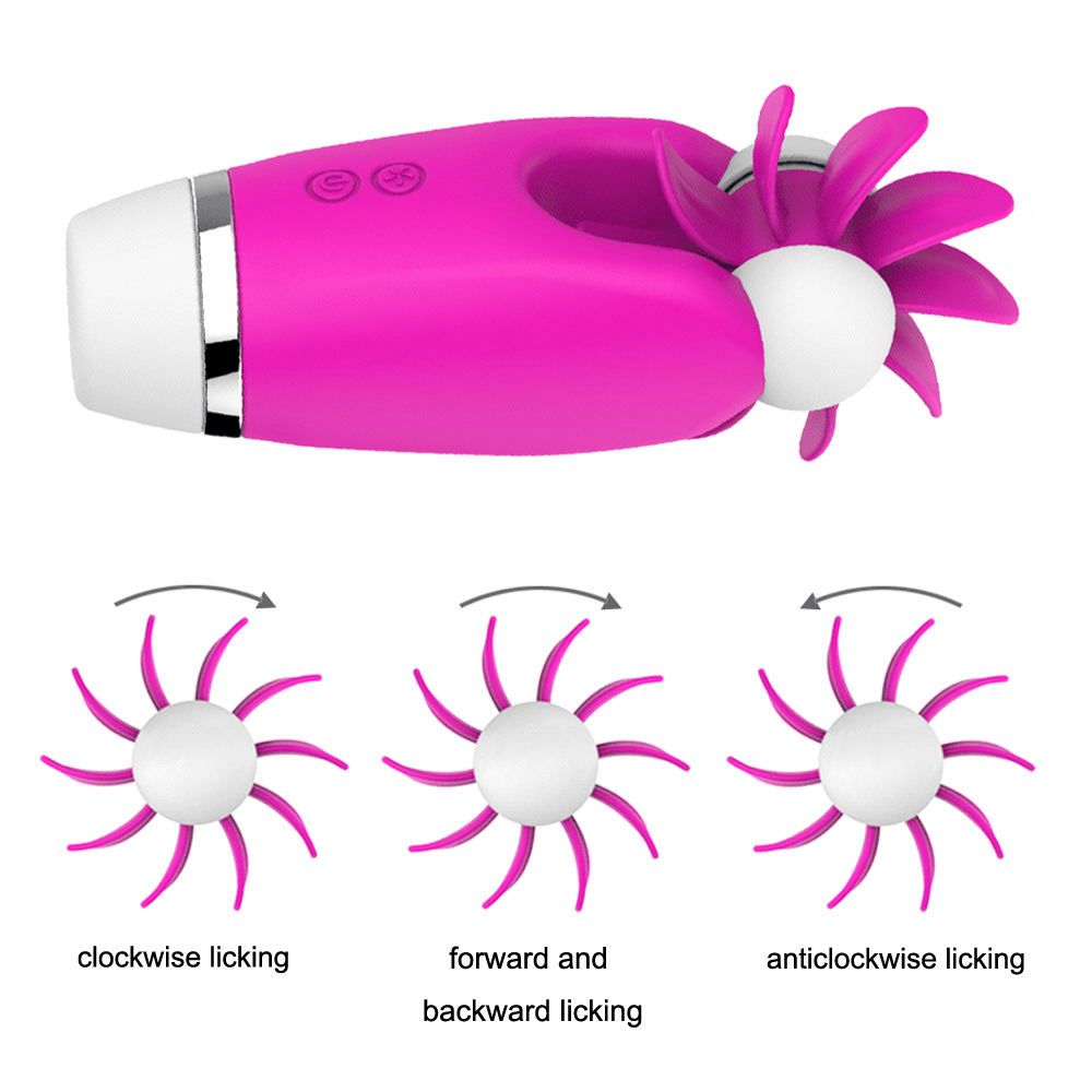 Soft rotating clitoral vibrator