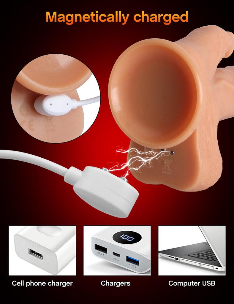 Rotating Tongue Licking Realistic Dildo