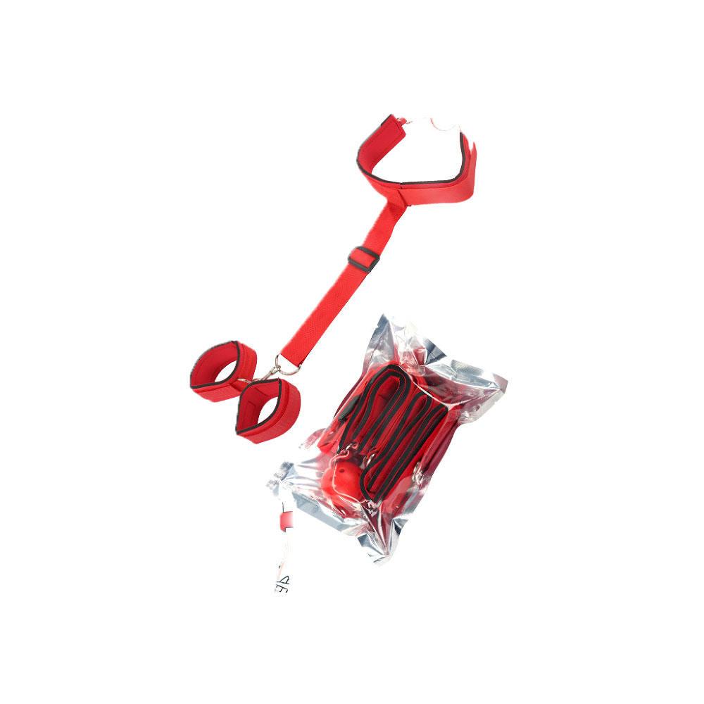 Red -BDSM Neck Bondage Restraint Bondage Fetish Slave